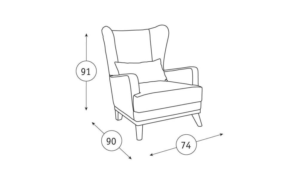 Кресло  «Оскар» Фибра 2385/2 вьюнки