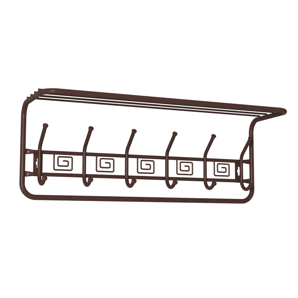 Вешалка с полкой «Ажур 80» Медный антик