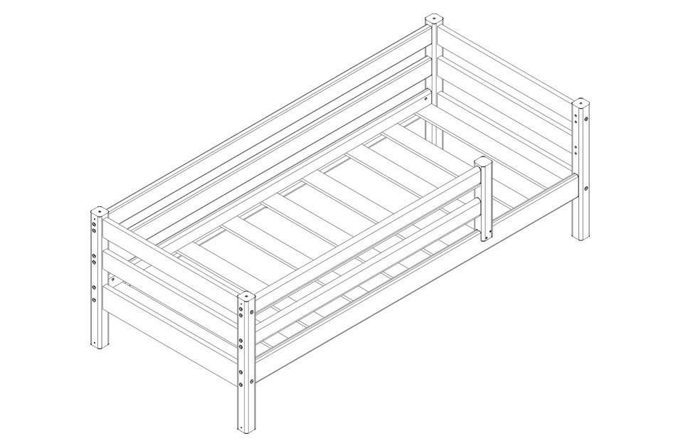 Кровать «Соня» Вариант 2 с защитой по периметру
