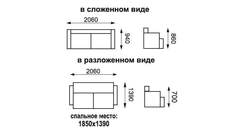 Диван-кровать «Наоми» Замша дельта серо-синий/шанель сирень